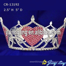 Hear Pink Full Round Pageant Crown